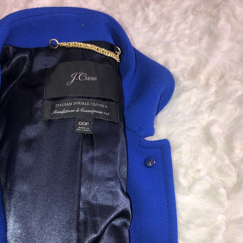 J. Crew Women's Blue Lady Day Coat - Picture 7 of 7